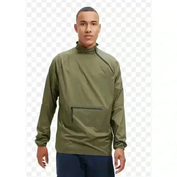 On Running NWT 100% Polyamide Active Jacket Waterproof Packable Olive Green, L - Picture 1 of 11